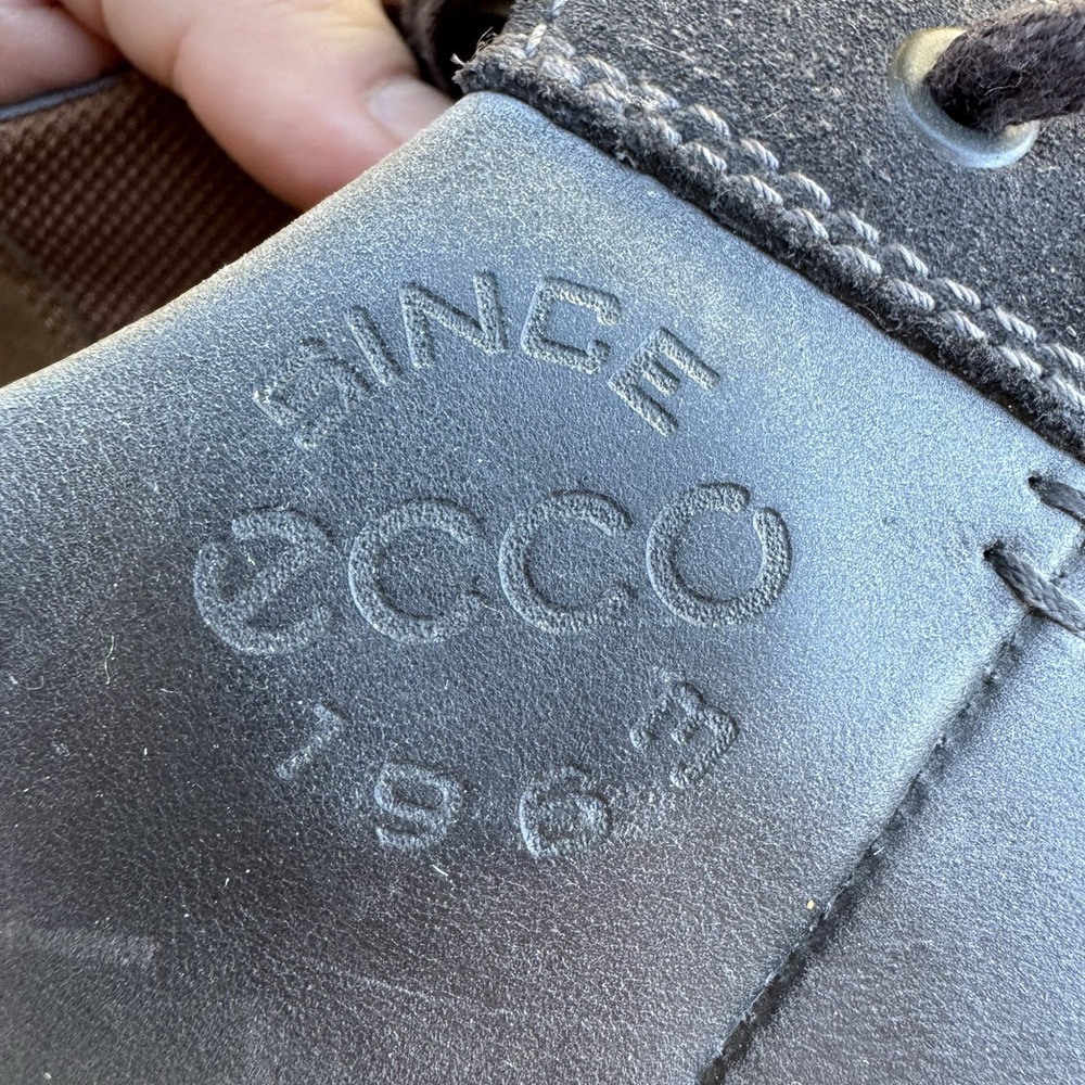 ECCO Collin 2.0 Sneaker Mens US Size 12 EU 46 Gray Leather Soft - Picture 13 of 14